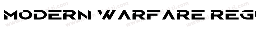 Modern Warfare Regular字体转换